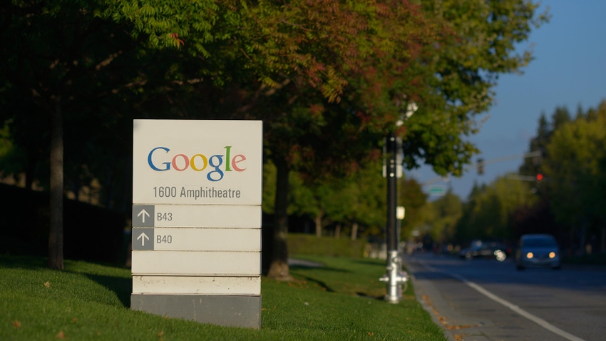 Sign for the Googleplex campus at its worldwide headquarters in Silicon Valley, Mountain View CA