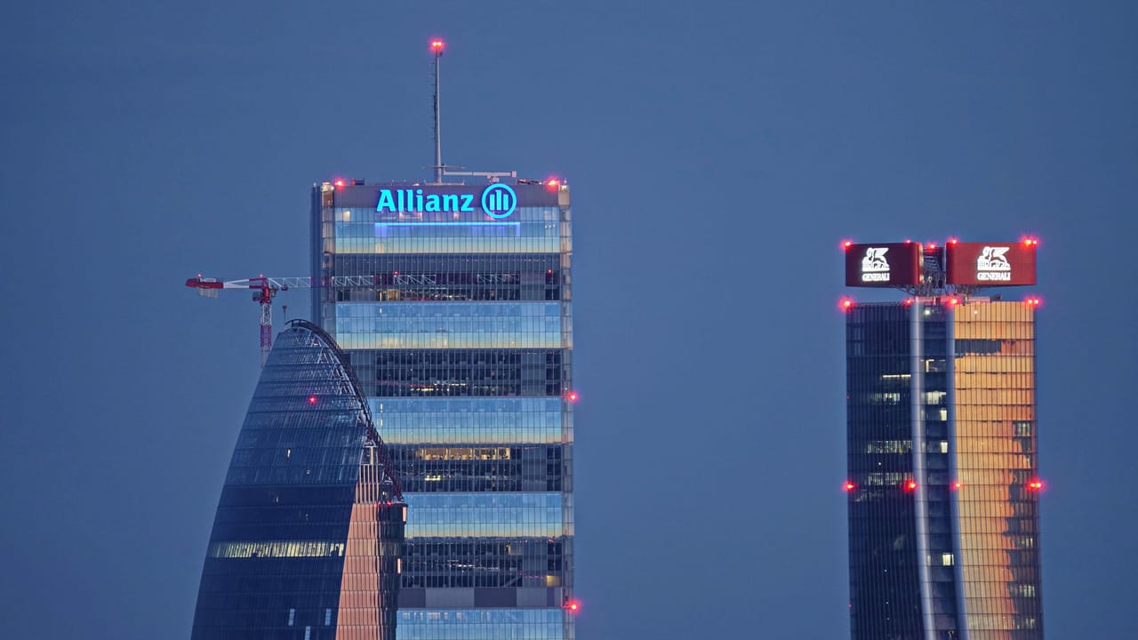 The Allianz building on the skyline The Allianz building on the skyline