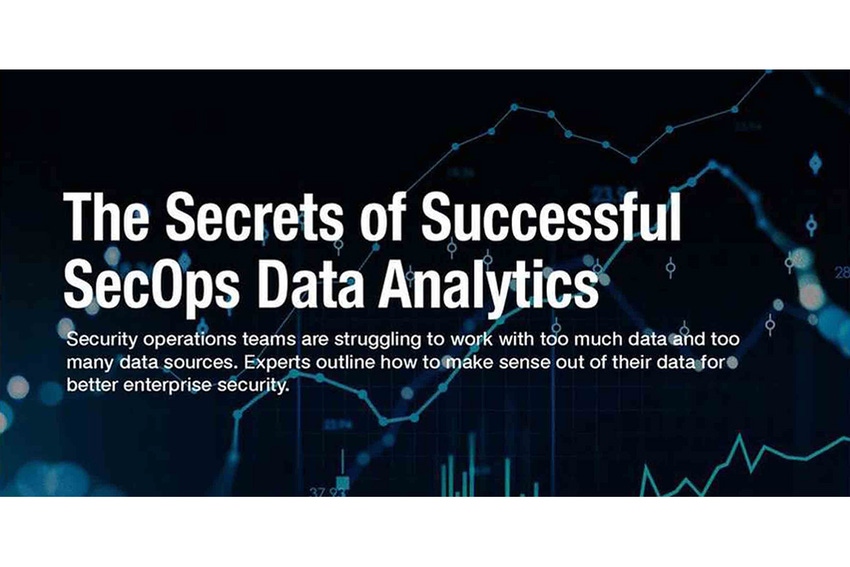 The front cover of the report titled The Secrets of Successful SecOps Data Analytics