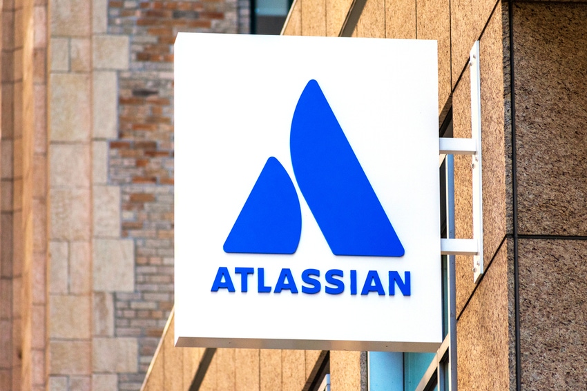 Atlassian logo on building