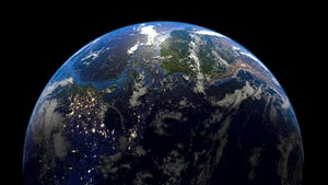 Photo of the Earth as seen from space