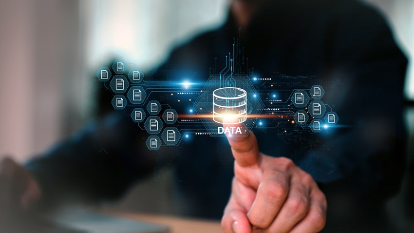 database connection security hand finger pointing database connection security hand finger pointing