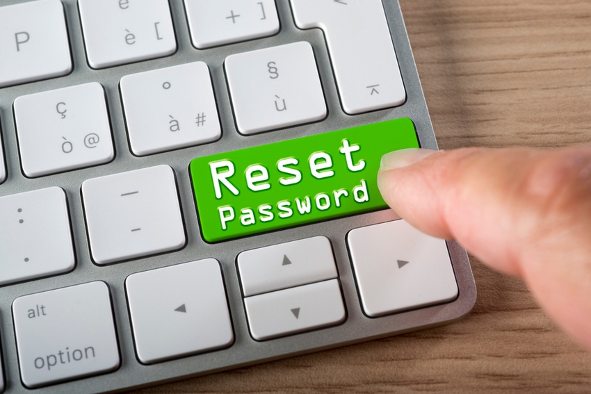 Reset password button on keyboard