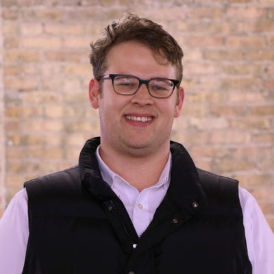 Heath Anderson, Vice President of Information Security & Technology at LogicGate, wears glasses and a fleece vest Heath Anderson, Vice President of Information Security & Technology at LogicGate, wears glasses and a fleece vest