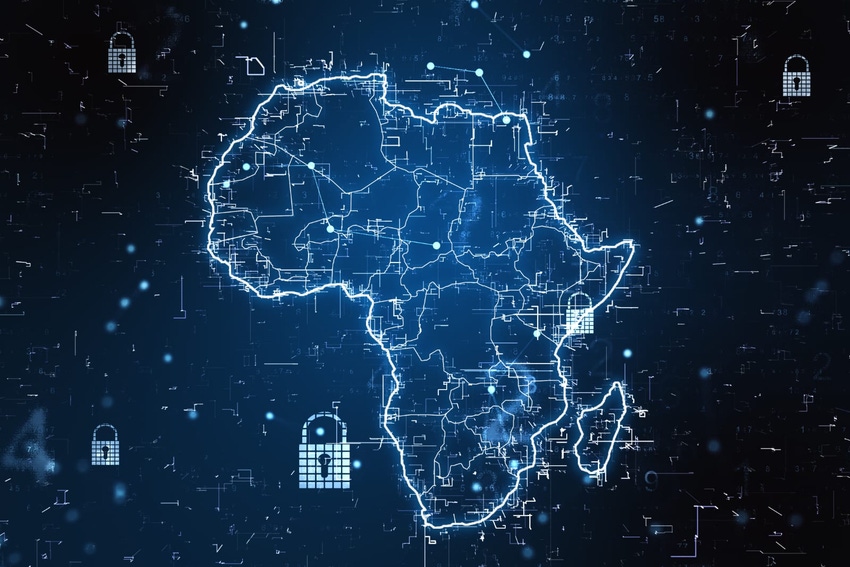 Africa image with padlocks
