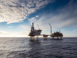 oil platform in North Sea