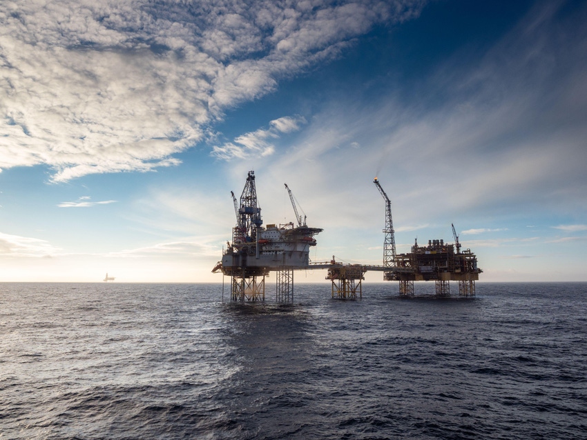 oil platform in North Sea