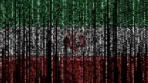 Iran's flag made up of binary code Iran's flag made up of binary code