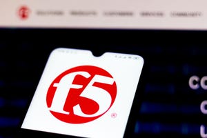 Mobile screen showing F5 logo