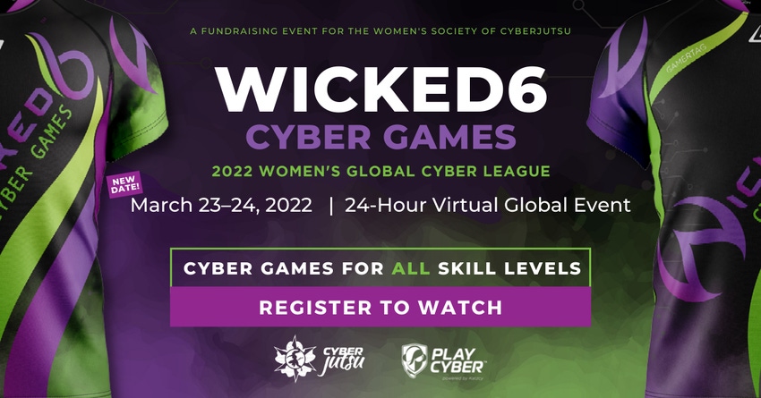 Promo image for Wicked6 cybersecurity game competition aimed for people who want to watch