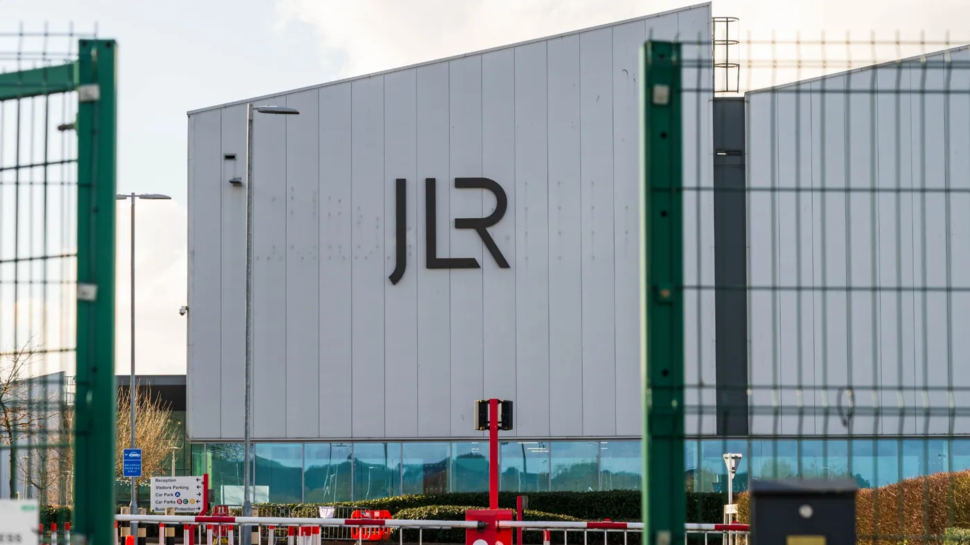 JLR manufacturing plant with no cars JLR manufacturing plant with no cars