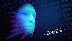 Neural network creating deepfake abstract face