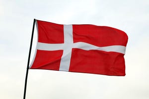 The Denmark flag