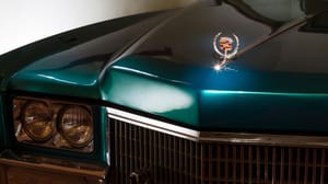 Hood ornament on 1971 Cadillac Eldorado Hood ornament on 1971 Cadillac Eldorado