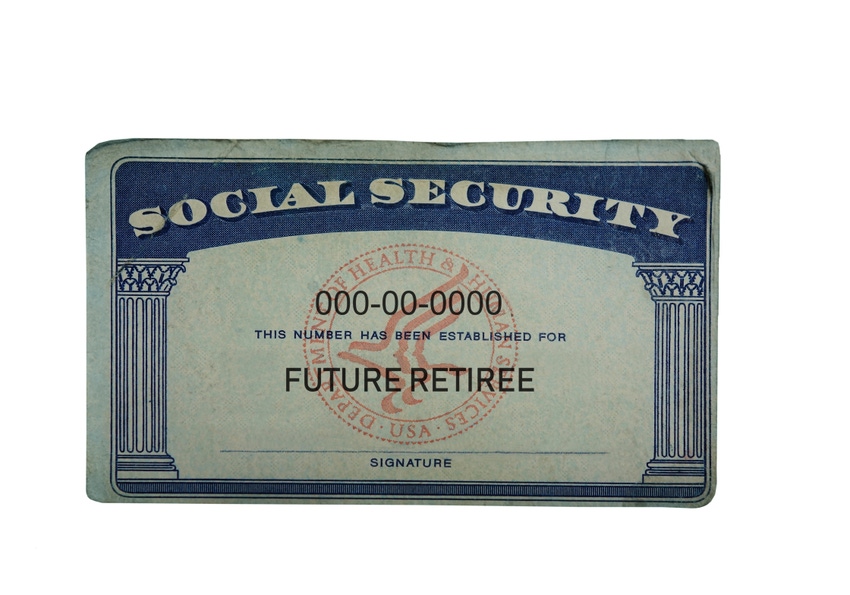 "Future Retiree" US  social security card