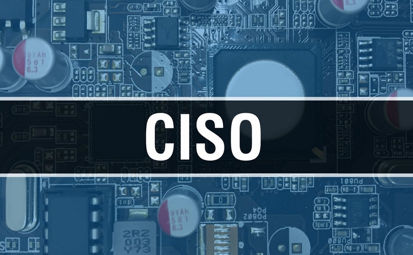 The word CISO on abstract background