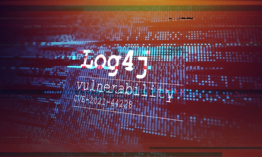 concept illustration of log4j flaw