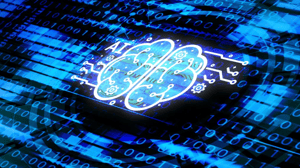 Digital-looking icon of a brain with the letters "AI" next to it all in blue with computer code in the background Digital-looking icon of a brain with the letters "AI" next to it all in blue with computer code in the background