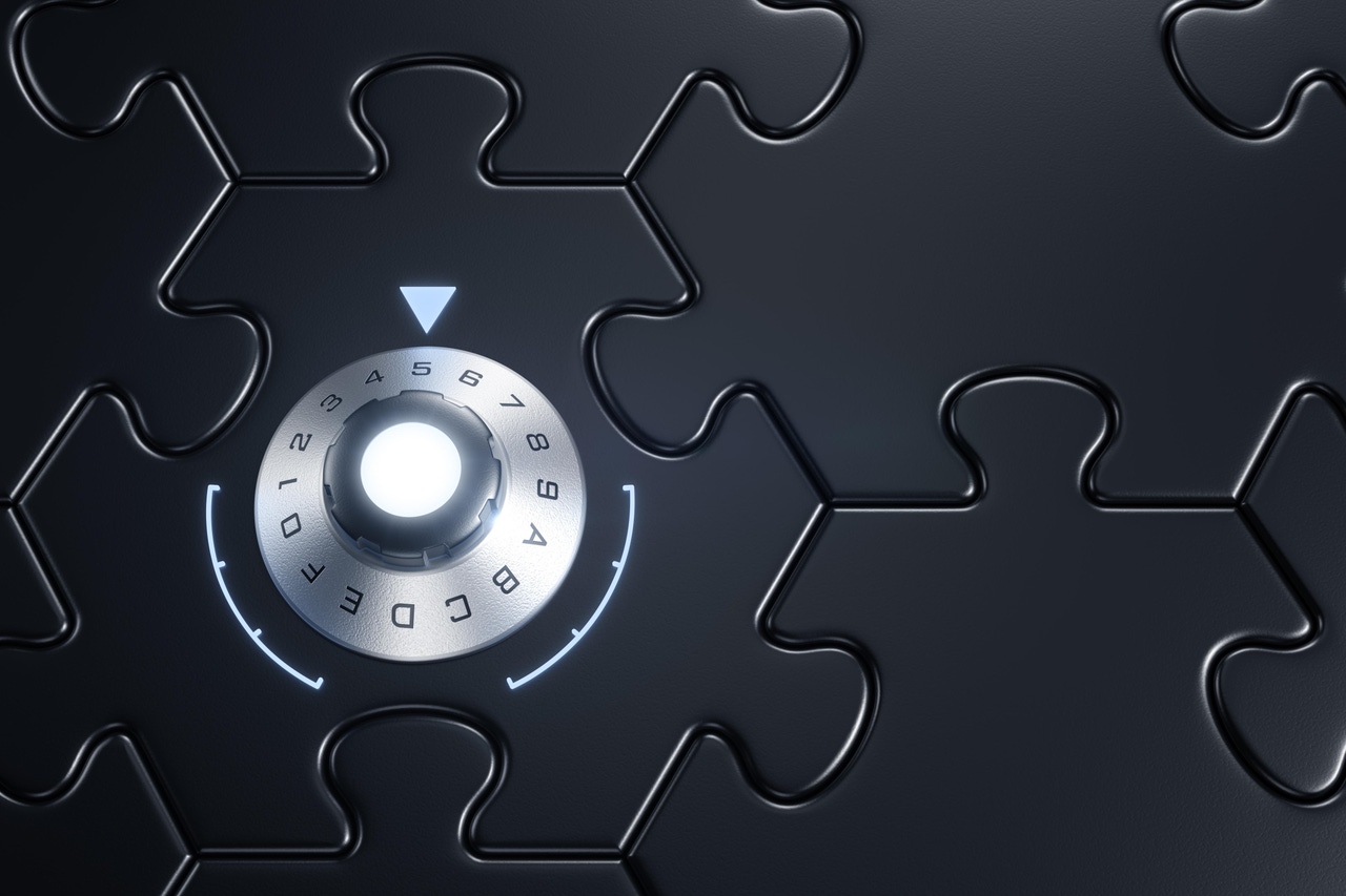 puzzle pieces with combination lock to represent secure coding practices puzzle pieces with combination lock to represent secure coding practices