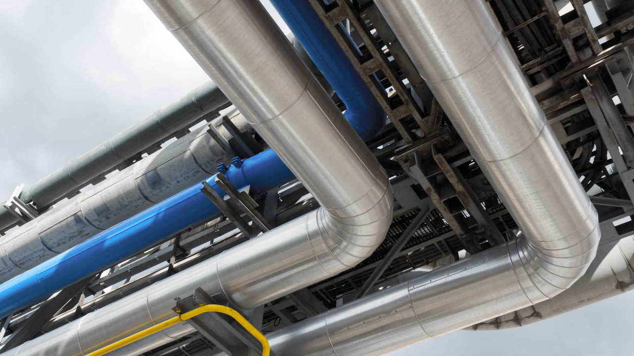 the underside of several pipelines the underside of several pipelines