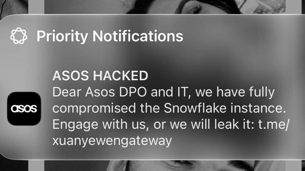 One of the malicious ASOS breach notifications