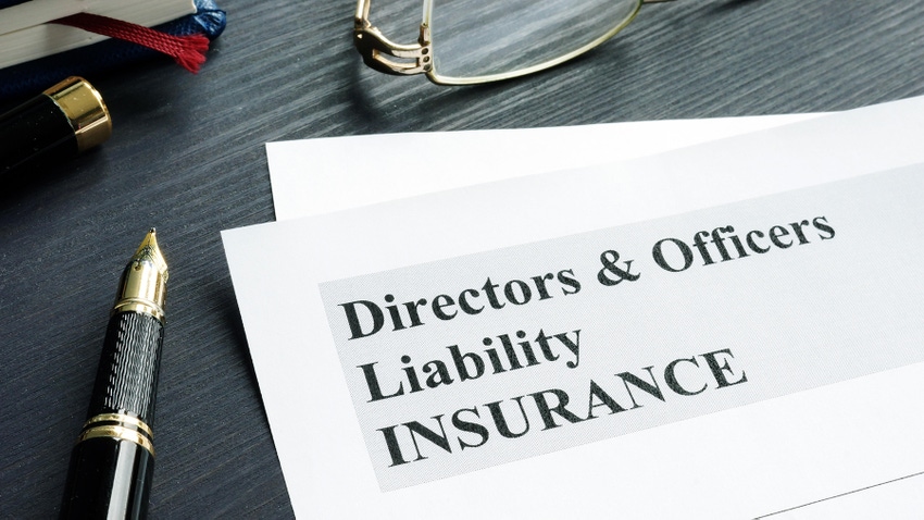 Directors and Officers Liability D&O insurance application form