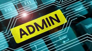 "ADMIN" written on a keyboard button "ADMIN" written on a keyboard button