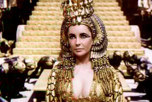 Elizabeth Taylor in the 1963 movie Cleopatra Elizabeth Taylor in the 1963 movie Cleopatra