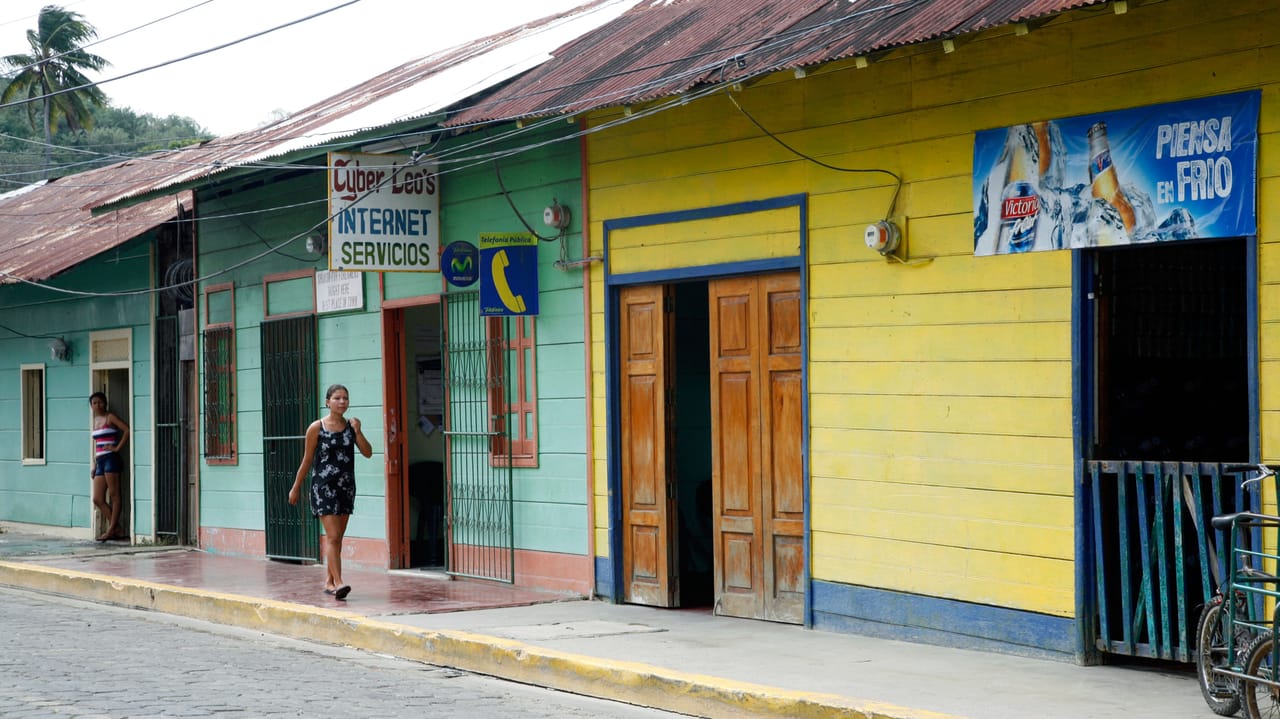 An internet cafe in Latin America An internet cafe in Latin America