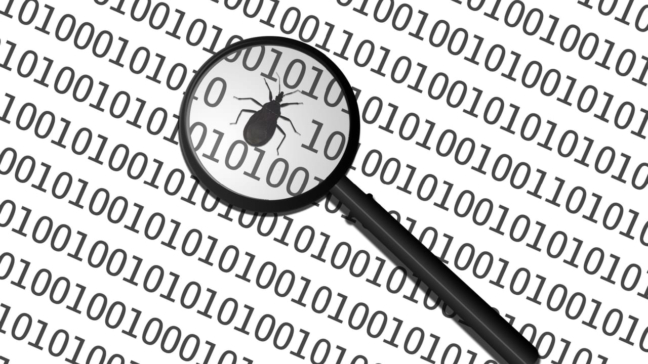 バイナリコード内に隠されたソフトウェアバグの概念画像 バイナリコード内に隠されたソフトウェアバグの概念画像