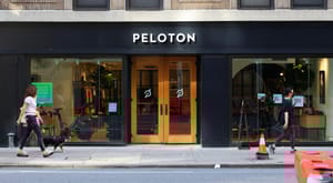 Peloton storefront in New York City Peloton storefront in New York City