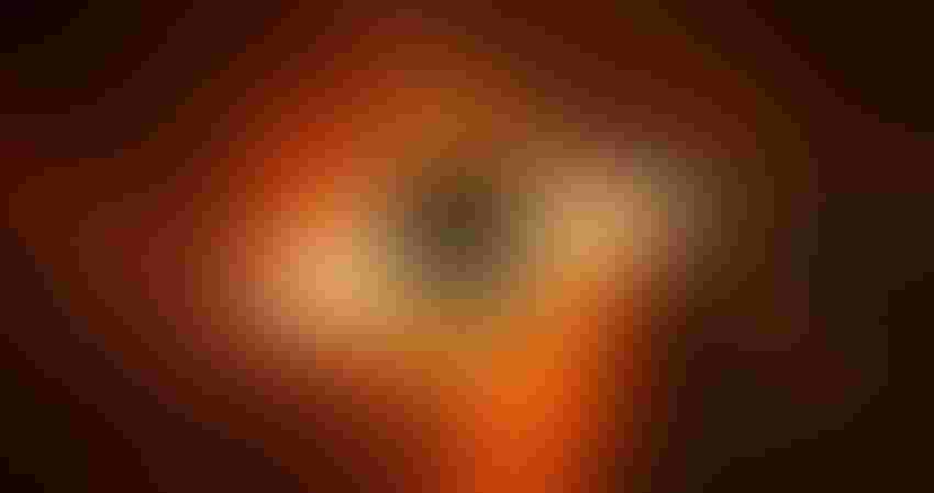 black hole as seen from outer space