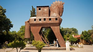A full-sized Trojan horse
