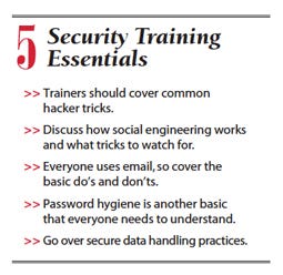 5 security training essentials