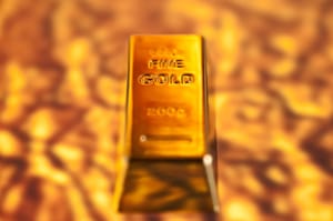 A fine gold bar A fine gold bar