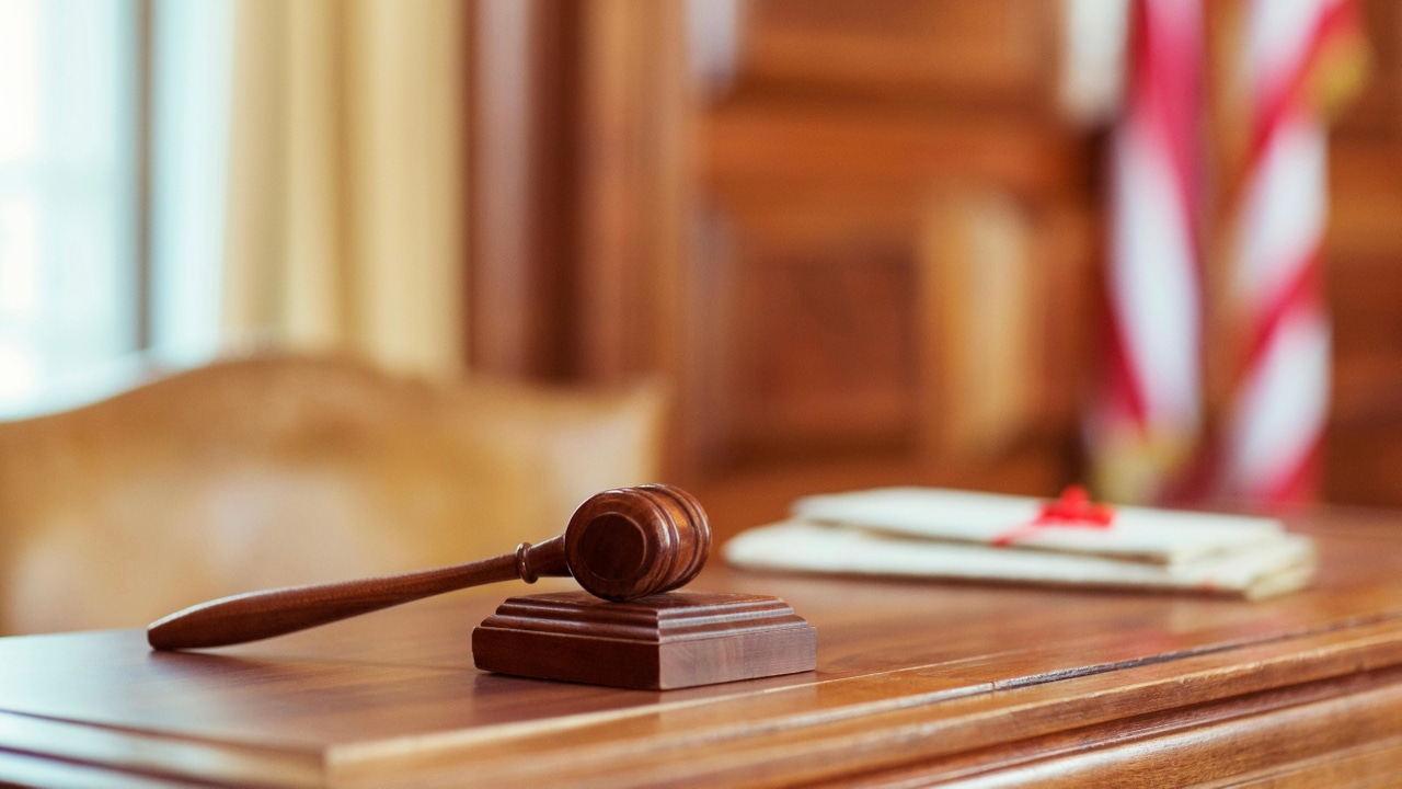 A gavel on a table A gavel on a table