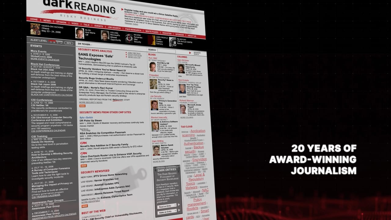20 Years in Cyber: Dark Reading Marks Milestone With Month of Special Coverage