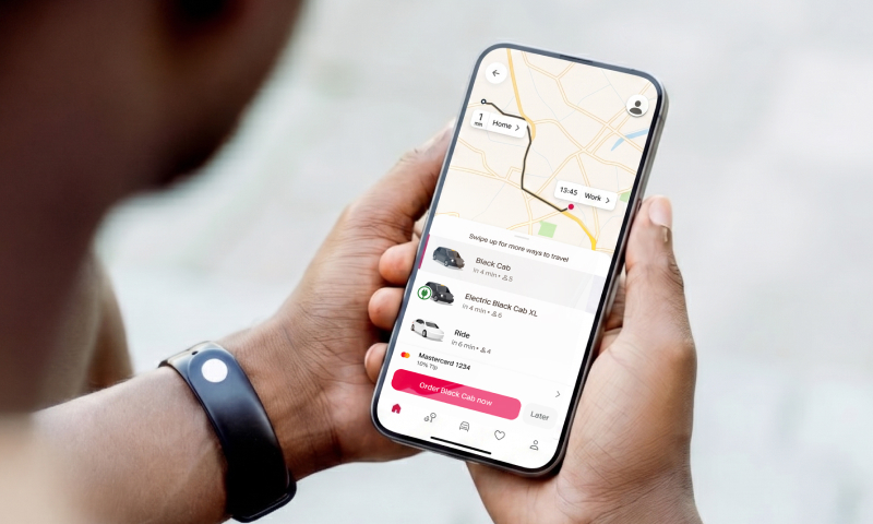 Freenow app on phone
