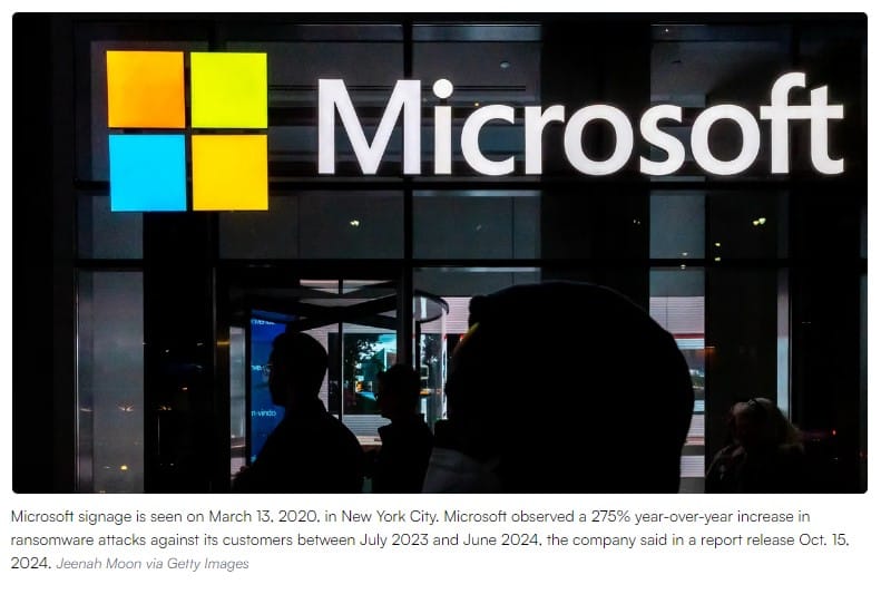 Microsoft Ransomware Attack Microsoft reveals ransomware attacks against its customers nearly ...