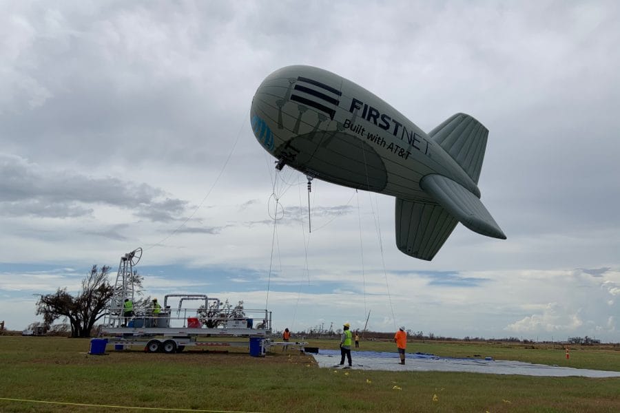 FirstNet One LTE blimp used for first time in aftermath of Hurricane Laura
