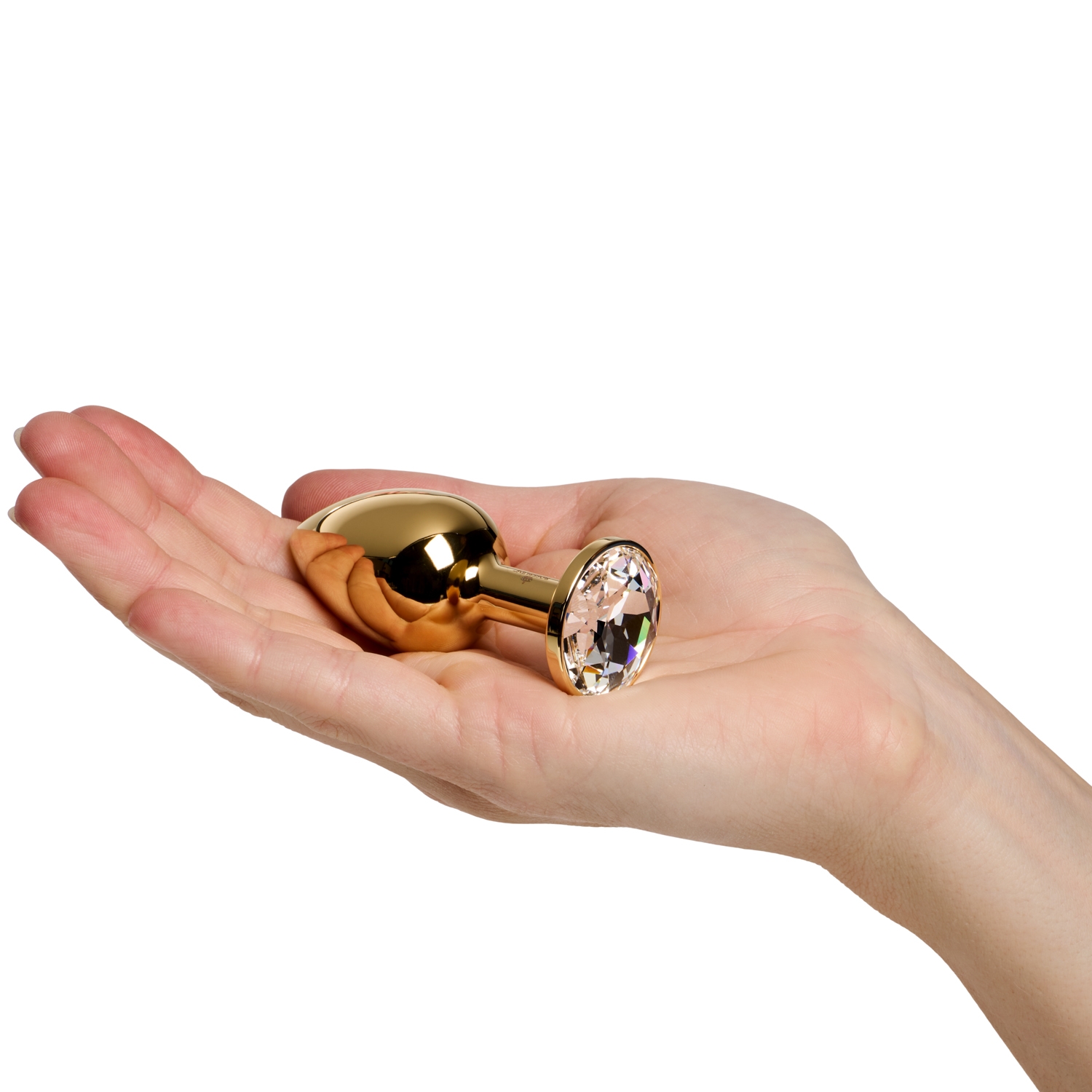 Rosebuds Gold Cristal Butt Plug Medium var 2