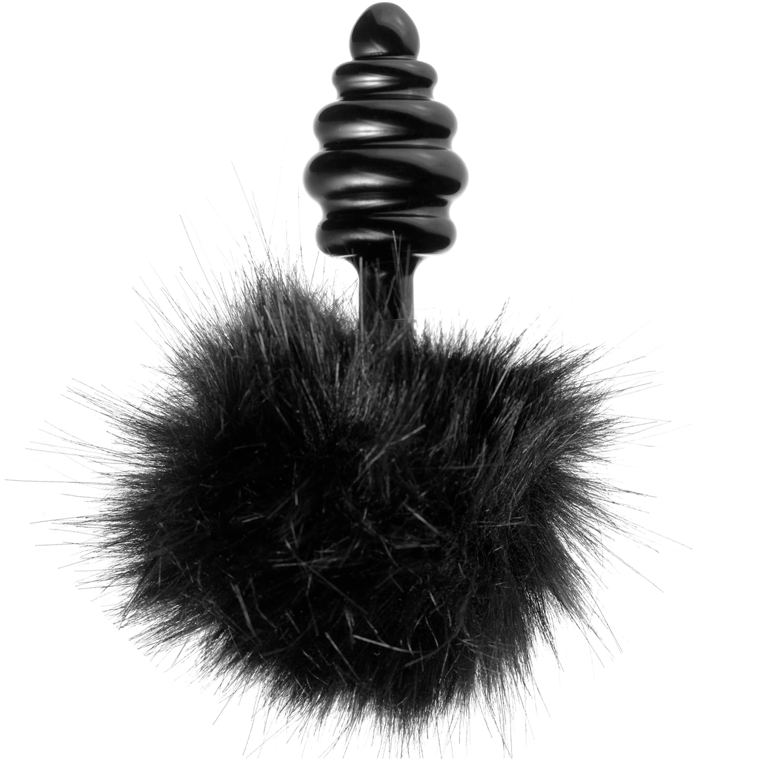 Tailz Black Bunny Tail Anustappi Hännällä var 1