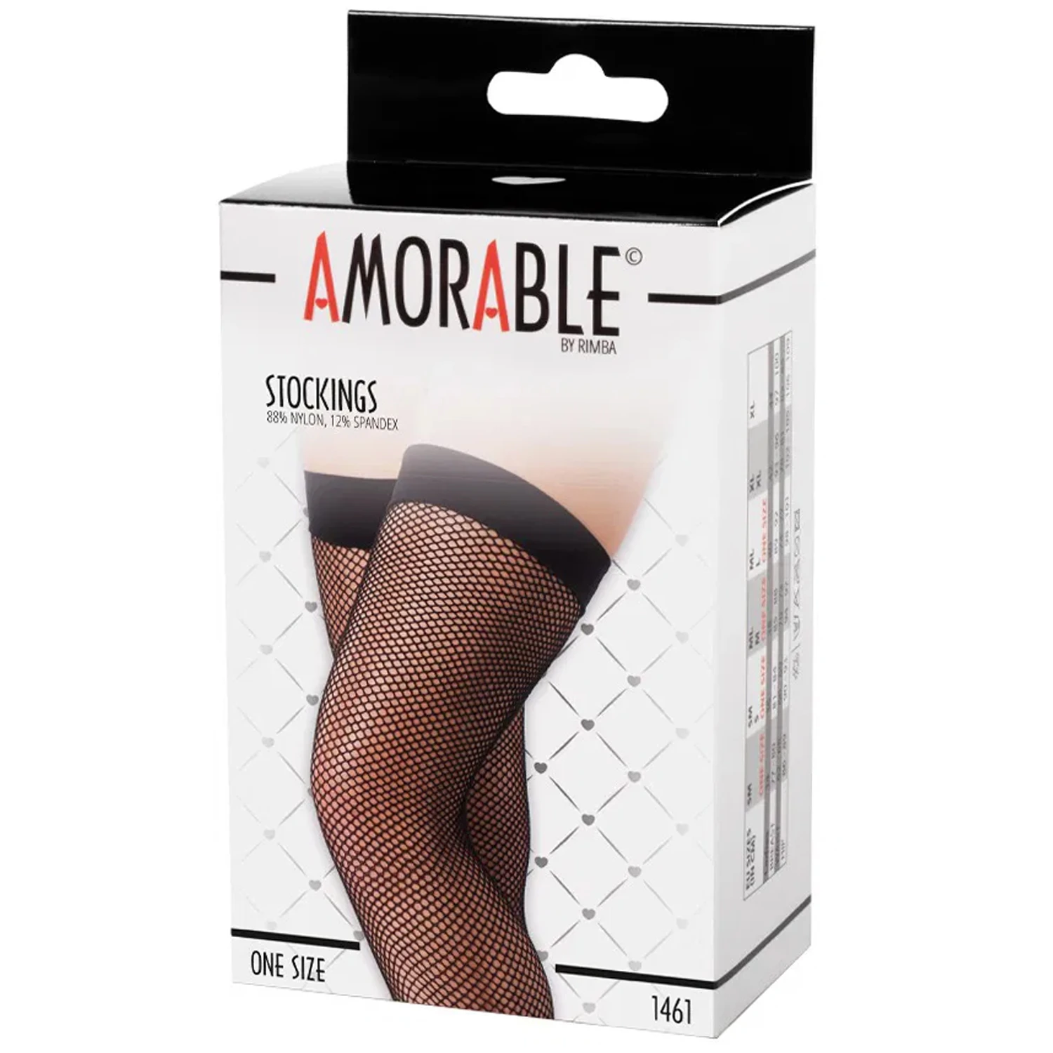 Amorable by Rimba Selvsittende Netting Strømper 1