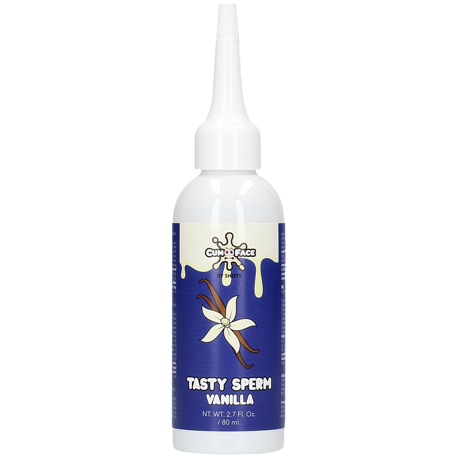 Cum Face Tasty Sperm V&aelig;ske med Vanilje Smag 80 ml   - Hvid