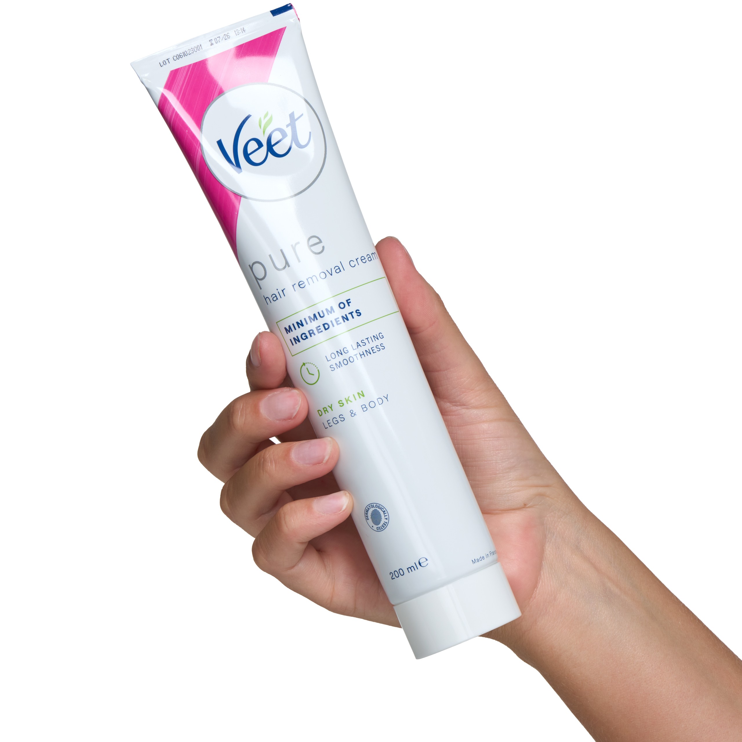 Veet Pure Hair Removal Cream Legs & Body for Dry Skin 200 ml var 2