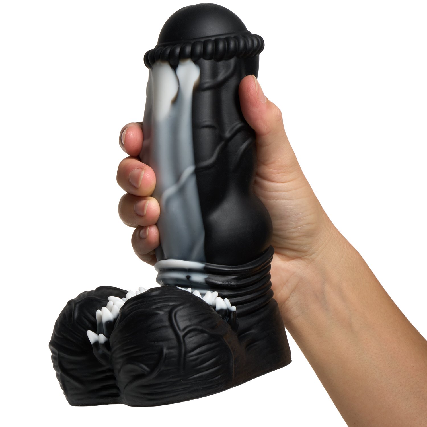 Creature Cocks Venom Silikone Dildo 19 cm - Sort