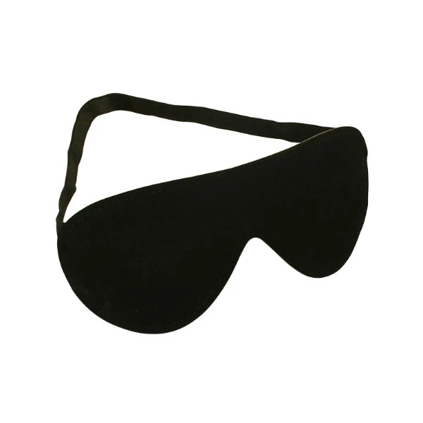 Svart Skinn Blindfold var 1