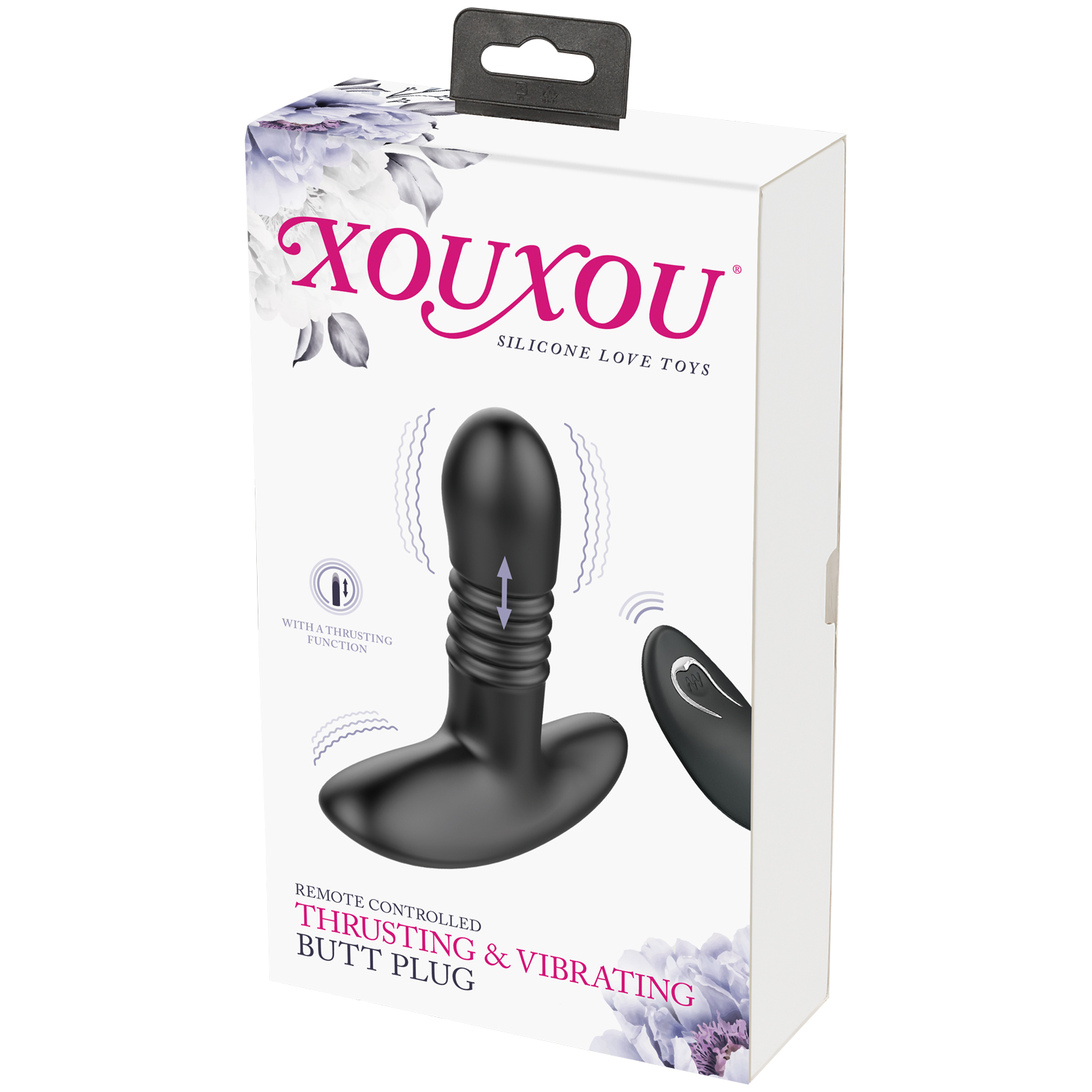 XouXou Thrusting & Vibrating Butt Plug - Sinful.com