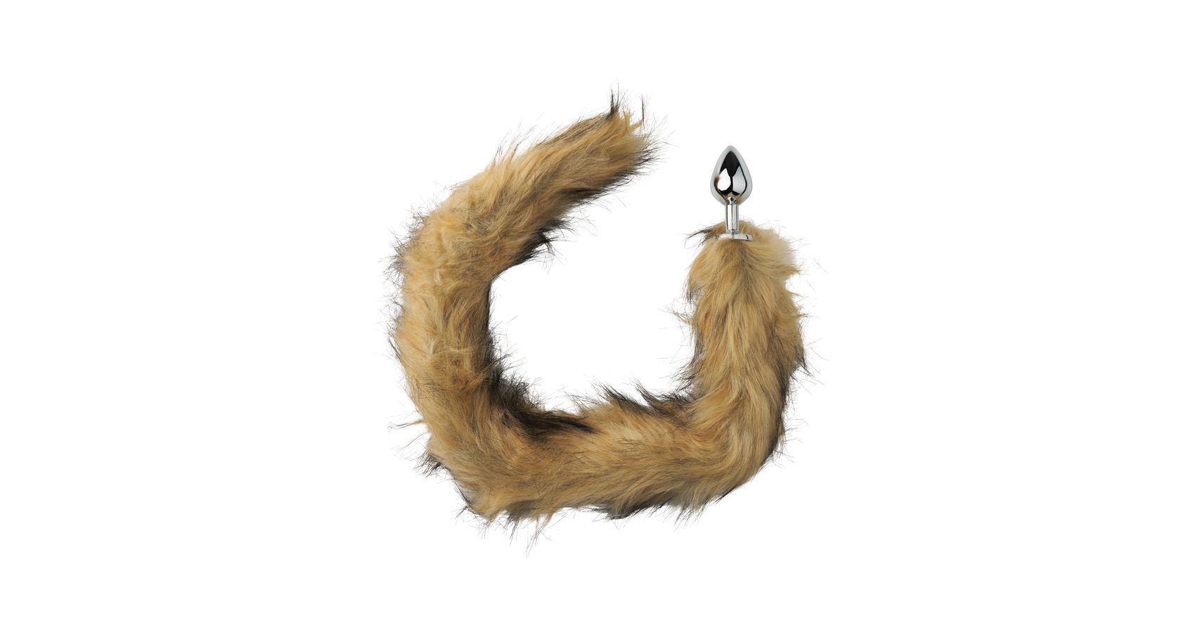 Plug Furro Furry Fantasy Red Fox Tail Butt Plug - med hale av kunstpels