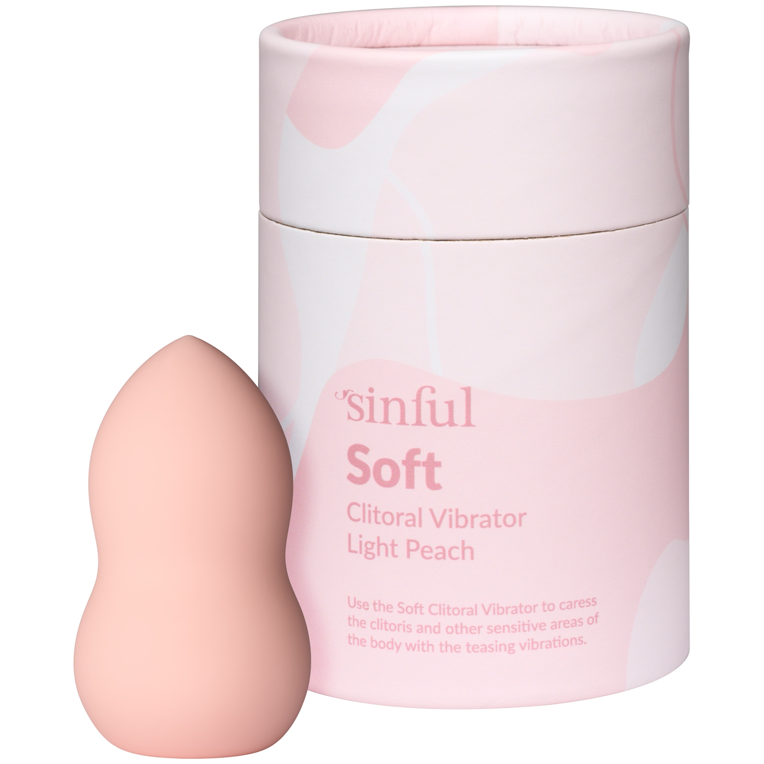 Sinful Soft Light Peach Klitoris Vibrator - Orange
